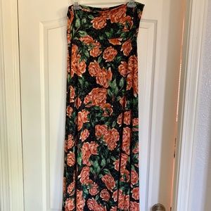 LuLaRoe EUC Size Large Floral Slinky Maxi Dress
